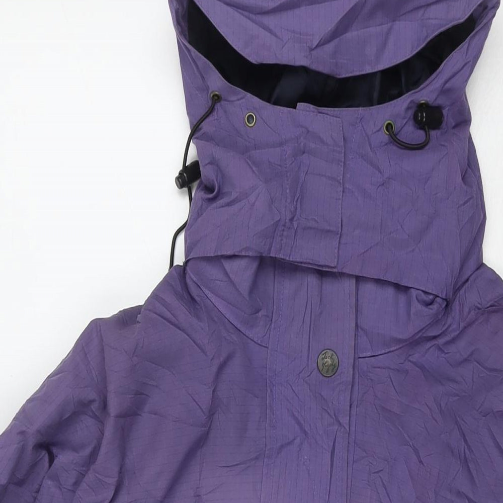 Jack Turphy Womens Purple Jacket Size 12 Zip - Technical