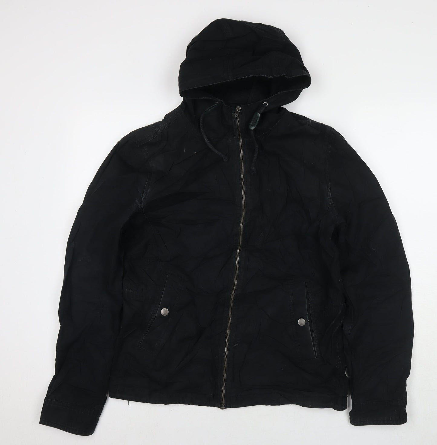 Burton Mens Black Parka Jacket Size S Zip