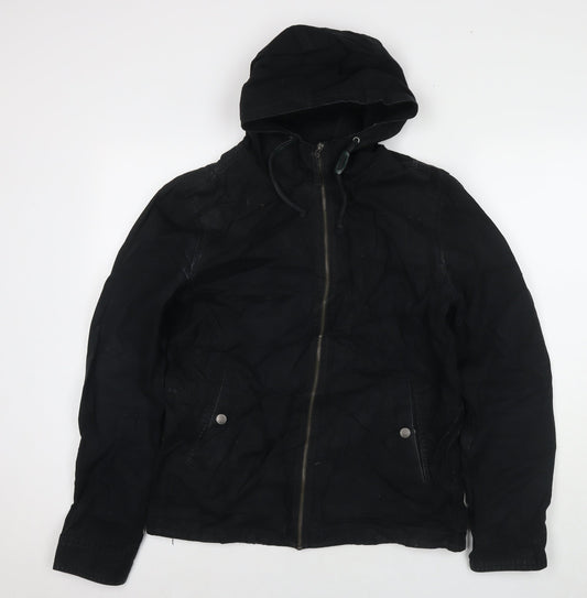 Burton Mens Black Parka Jacket Size S Zip