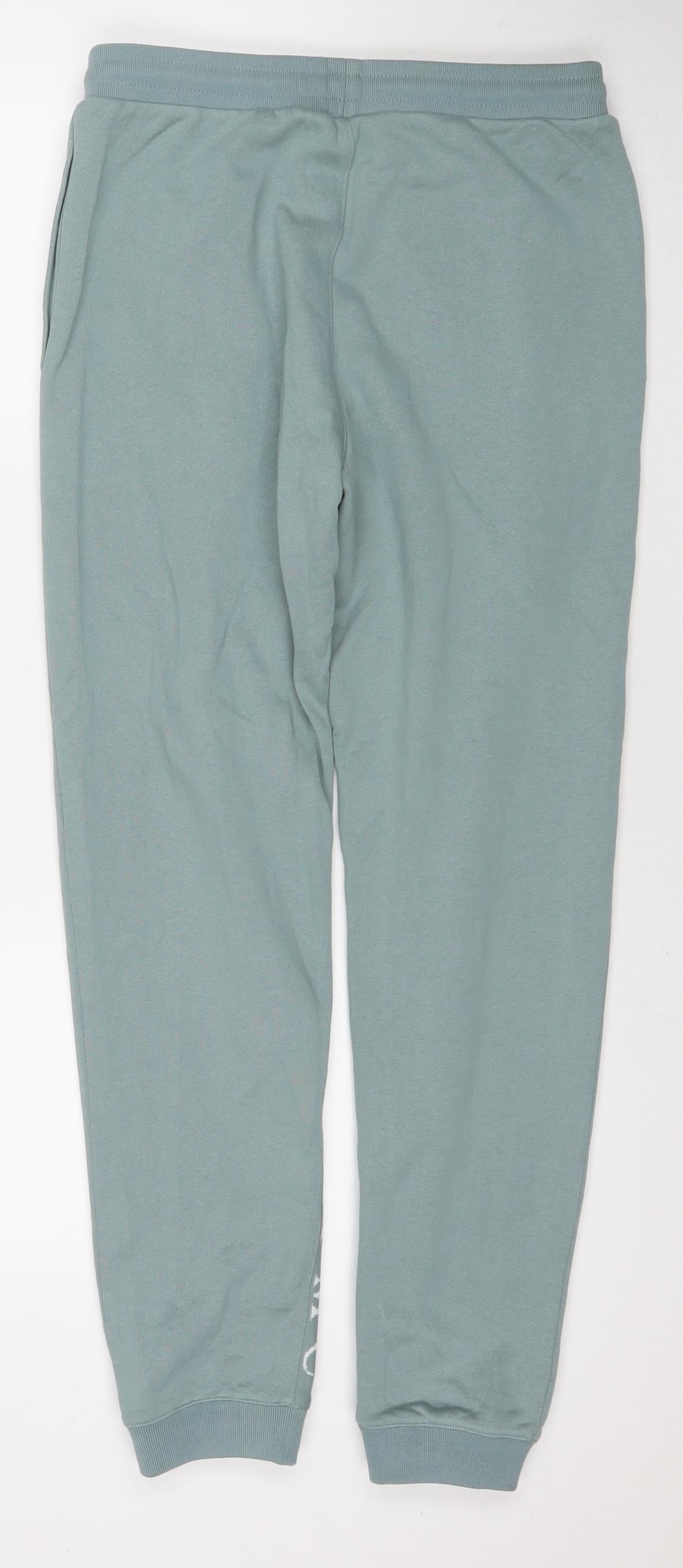 ASOS Mens Blue Cotton Jogger Trousers Size XS L27 in Regular Drawstring