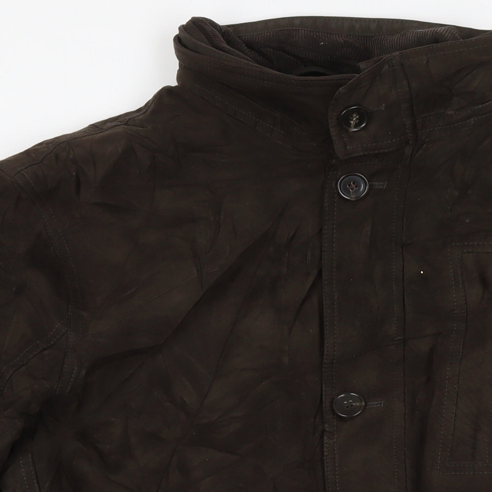Marks and Spencer Mens Brown Jacket Coat Size M Zip