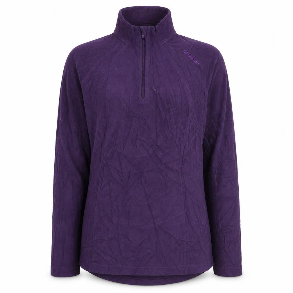 Quechua Womens Purple Polyester Pullover Sweatshirt Size L Pullover