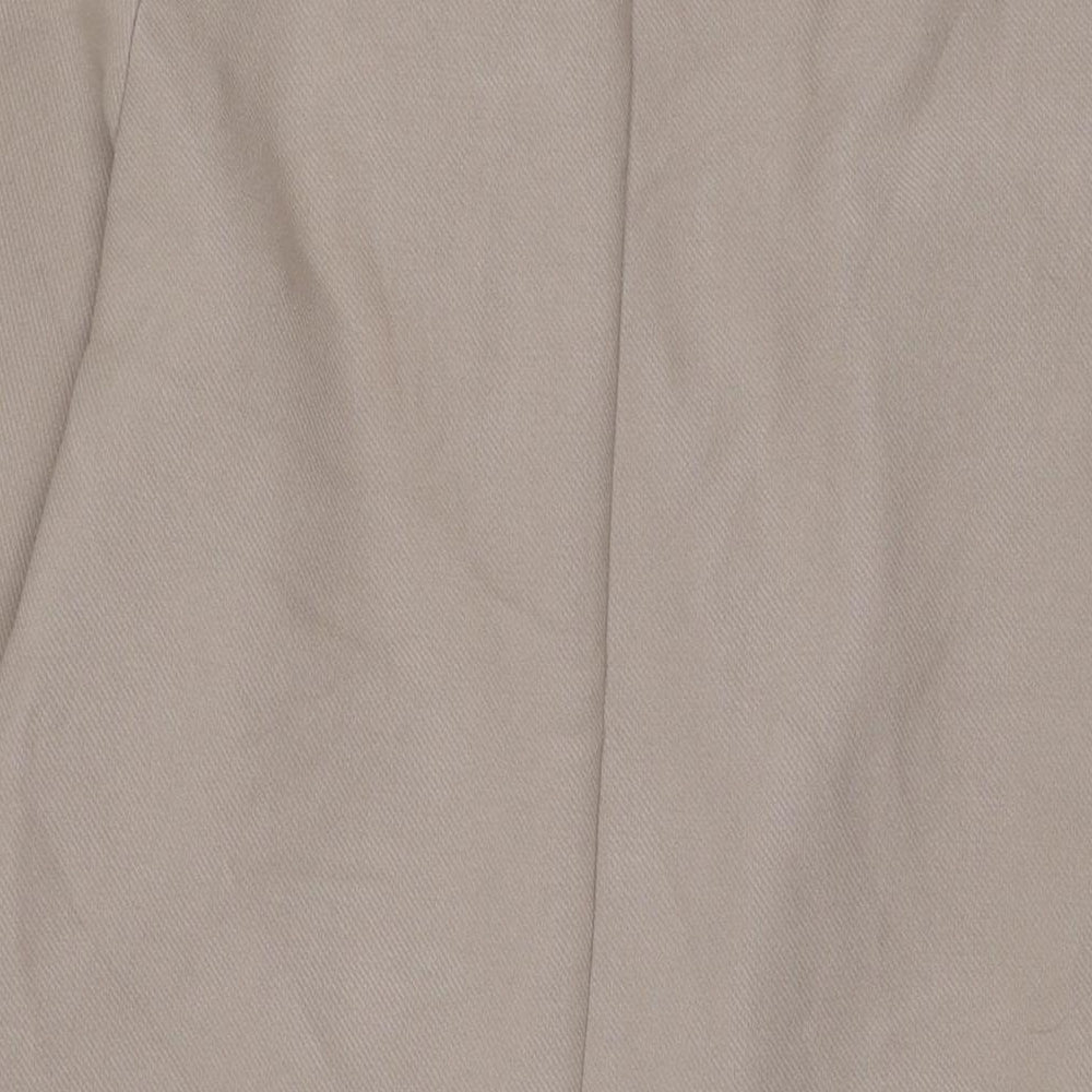 H&M Womens Beige Overcoat Coat Size S Button