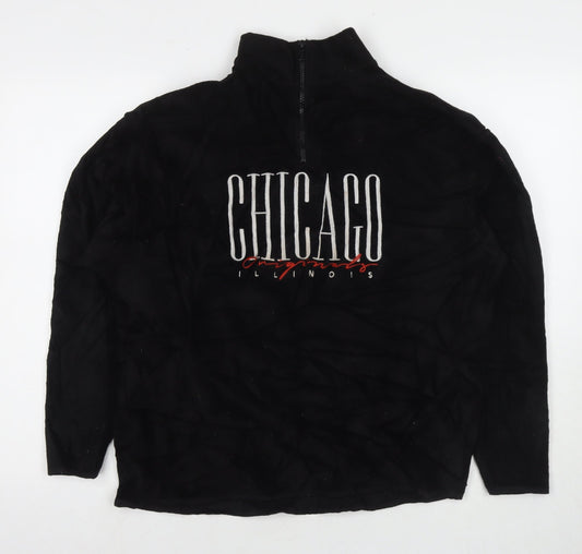 ASOS Womens Black Polyester Pullover Sweatshirt Size M Pullover - Chicago