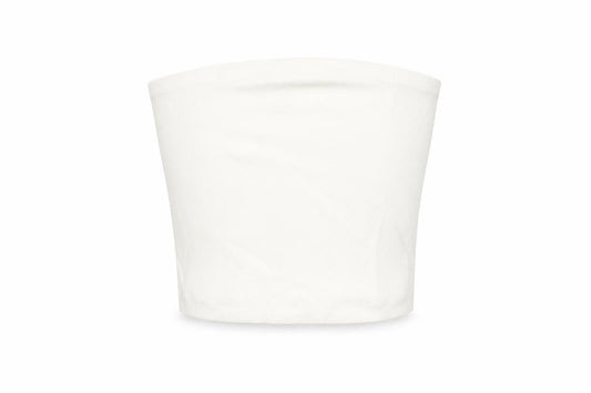 Zara Womens White Cotton Cropped T-Shirt Size S Off the Shoulder