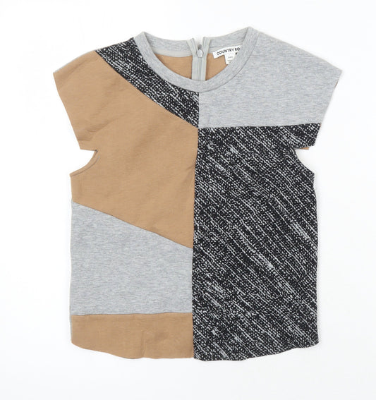 Country Road Boys Multicoloured Modal Basic T-Shirt Size XS Round Neck