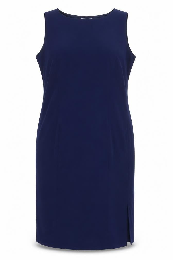 Nightingales Womens Blue Polyester Shift Size 18 Boat Neck