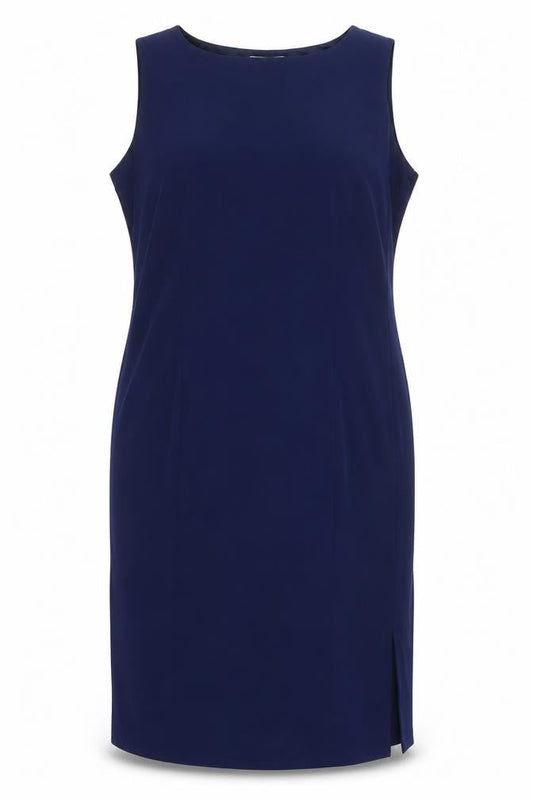 Nightingales Womens Blue Polyester Shift Size 18 Boat Neck
