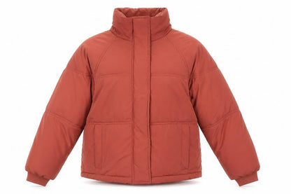 Topshop Womens Brown Herringbone Puffer Jacket Jacket Size 10
