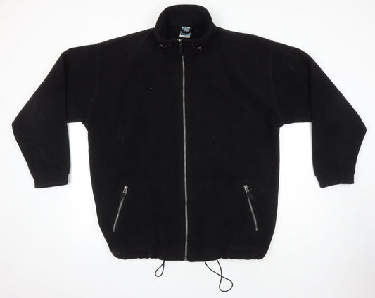 Ruganor Mens Black Herringbone Jacket Size M