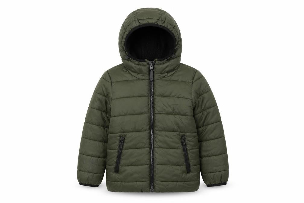 Next Boys Gold Ikat Puffer Jacket Coat Size 3 Years