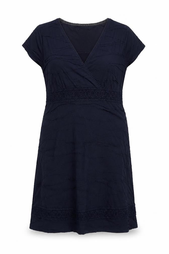 RJR.John Rocha Womens Blue Polyethylene A-Line Size 16 V-Neck Pullover