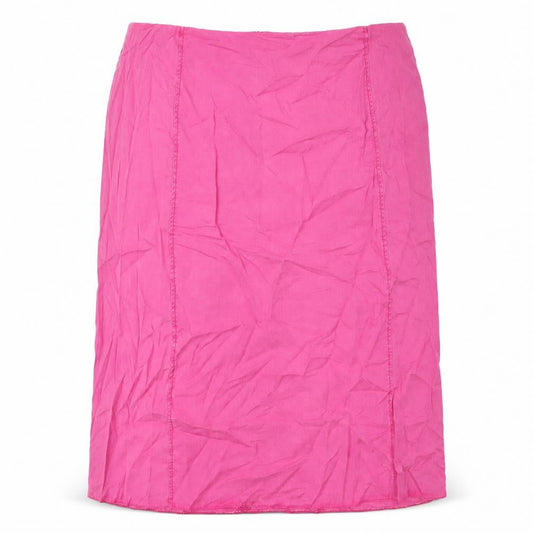 Ann Harvey Womens Pink Lyocell A-Line Skirt Size 22 Zip