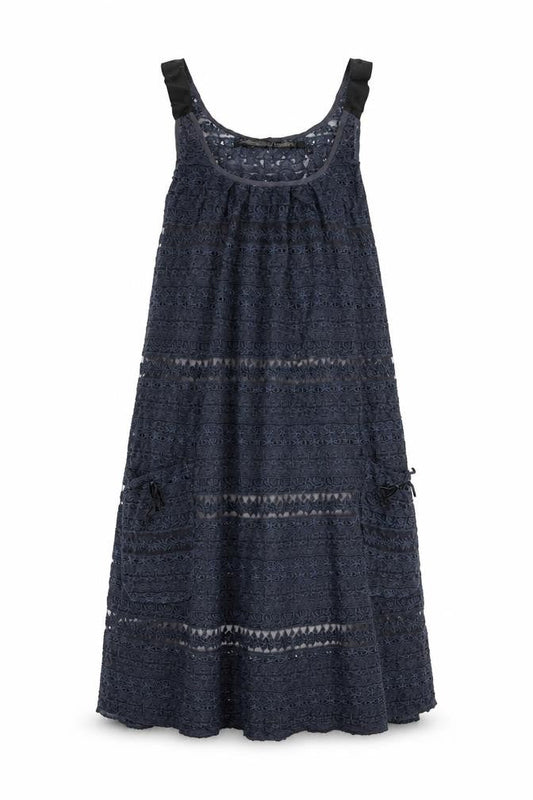Bolongaro Trevor Womens Blue Polyester A-Line Size S Scoop Neck Pullover