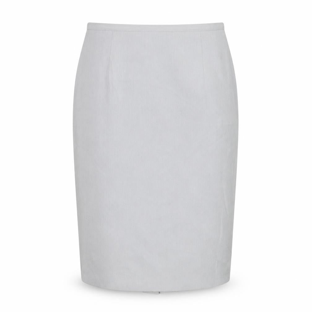 BHS Womens Grey Polyester Straight & Pencil Skirt Size 10 Zip