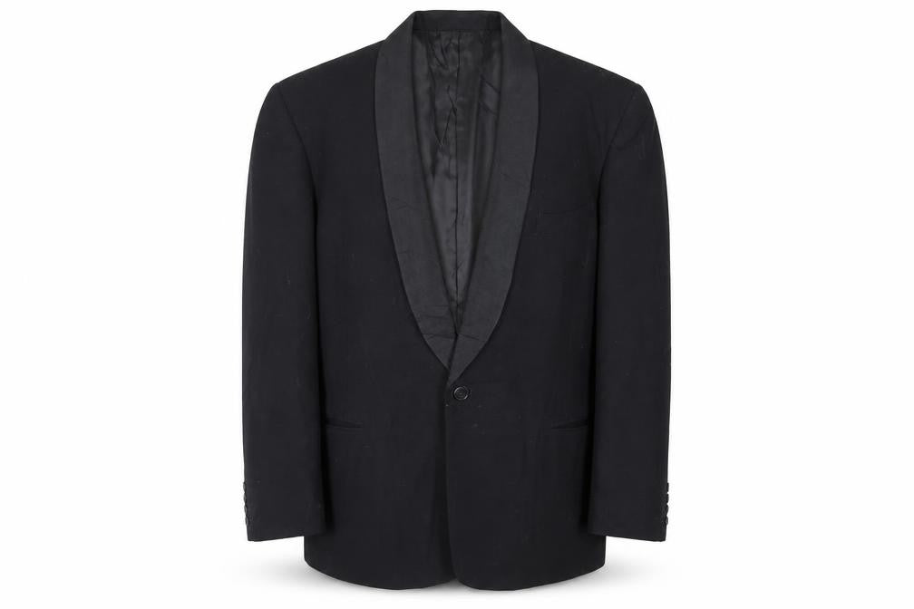 Brill Mens Black Wool Tuxedo Suit Jacket Size 40 Regular