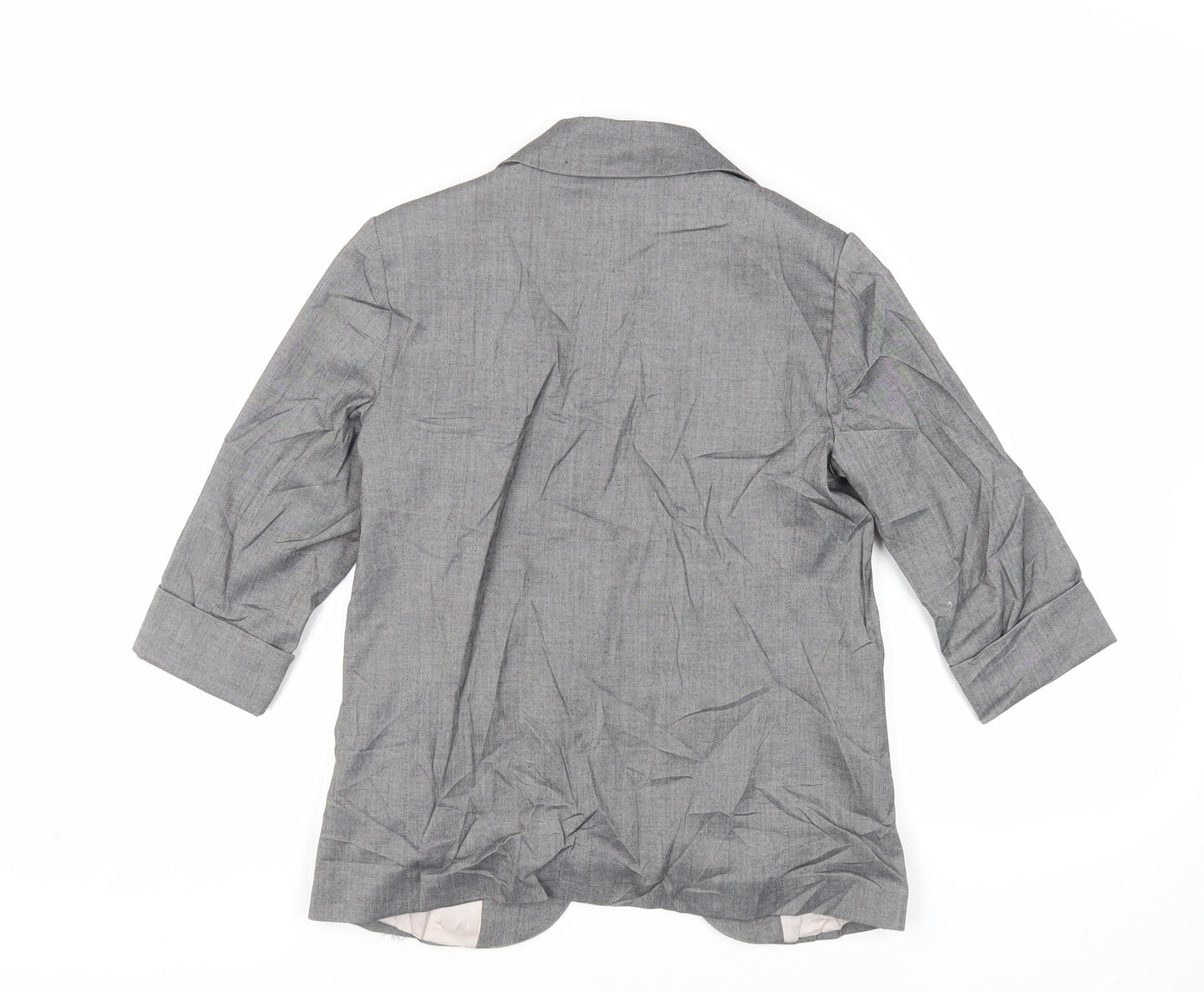Topshop Womens Grey Jacket Blazer Size 8 - Open