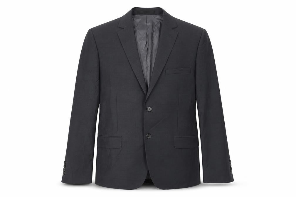 Yunsa Mens Grey Polyester Jacket Suit Jacket Size 40 Regular