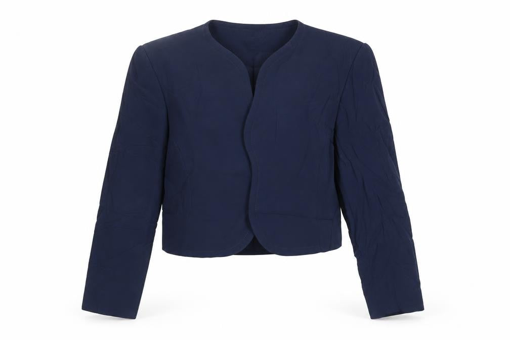 Helen Anderson Womens Blue Jacket Blazer Size 12 - Open