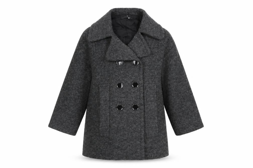 Zarsa Womens Grey Overcoat Coat Size M Button