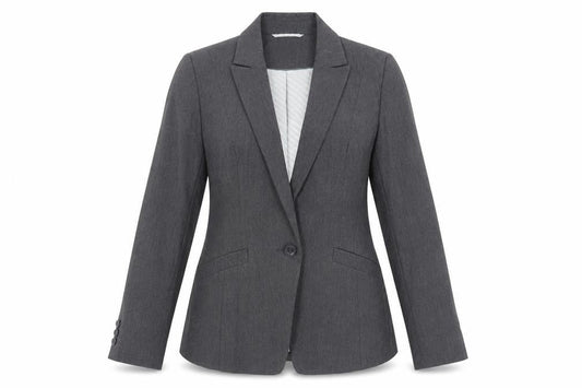 Marks & Spencer Womens Grey Jacket Blazer Size 12 Button