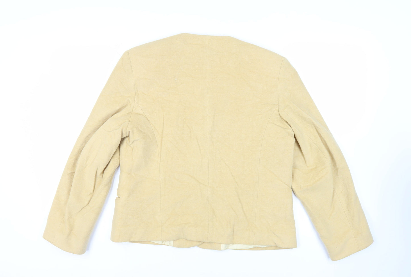 Libra Womens Yellow Jacket Blazer Size 16 Button - Vintage