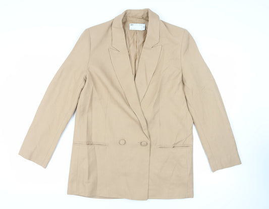 ASOS Womens Beige Jacket Blazer Size 10 Button