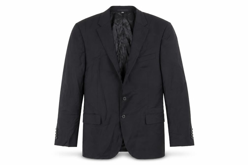 Marks & Spencer Mens Black Wool Jacket Suit Jacket Size 44 Regular