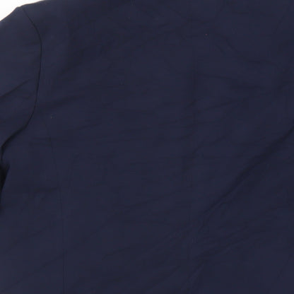 Marks & Spencer Womens Blue Jacket Blazer Size 8 Button