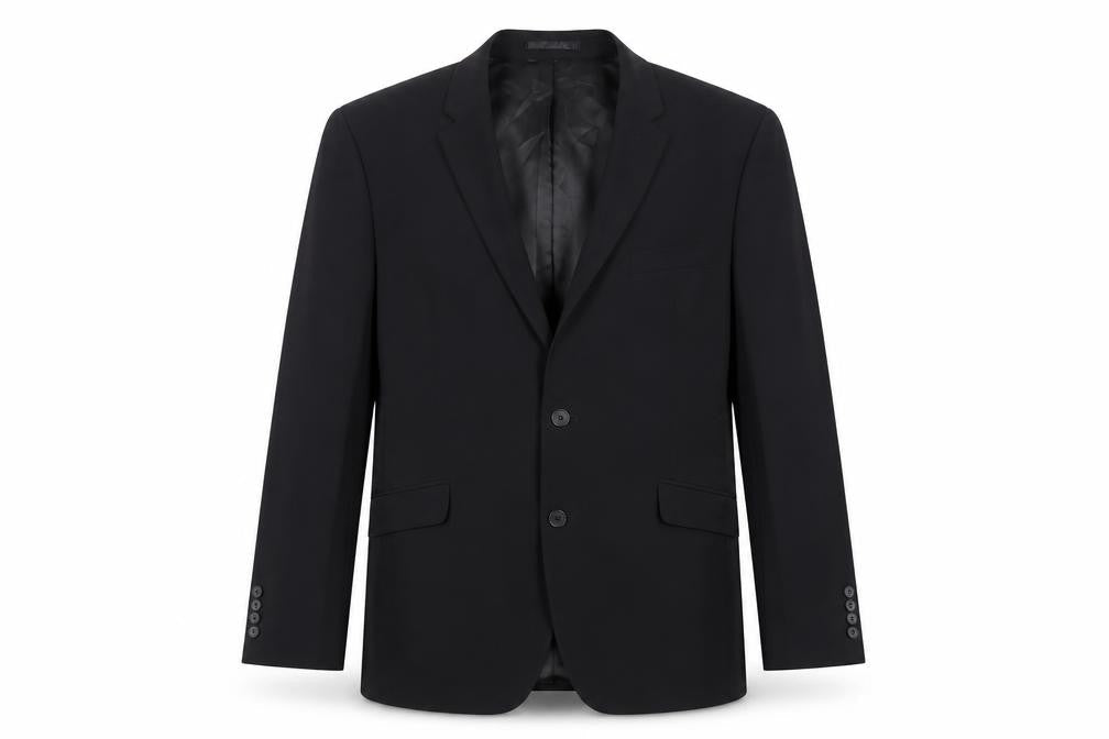 Tom English Mens Black Polyester Jacket Suit Jacket Size 44 Regular