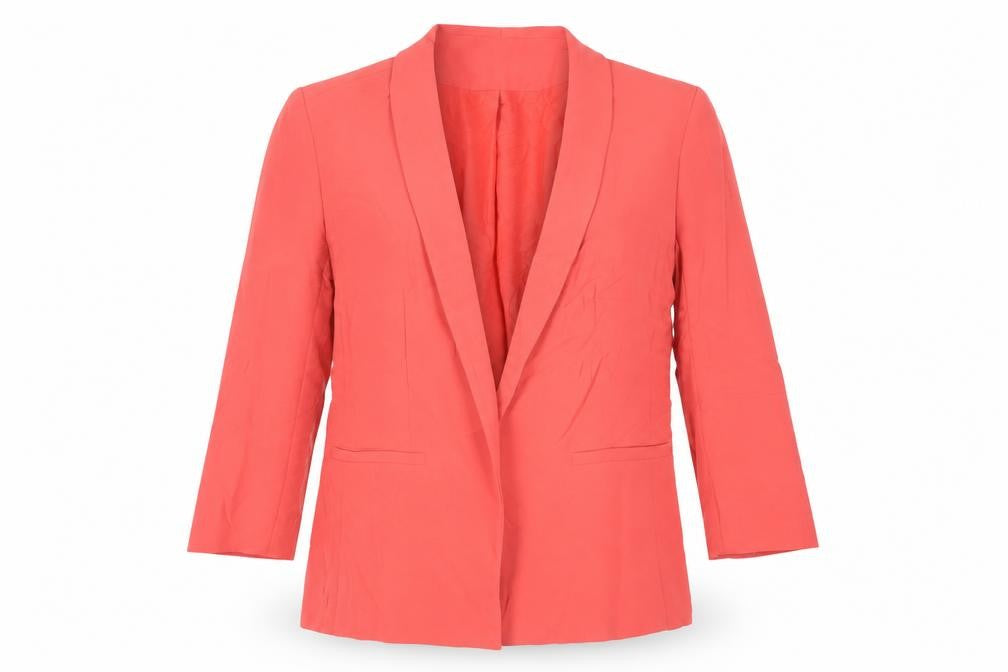 H&M Womens Red Jacket Blazer Size 10