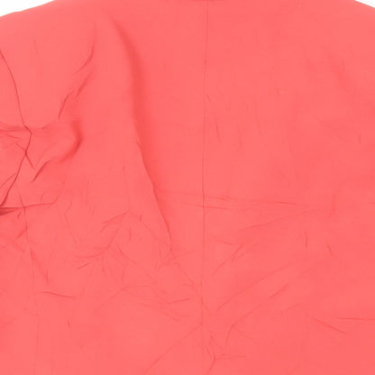 H&M Womens Red Jacket Blazer Size 10