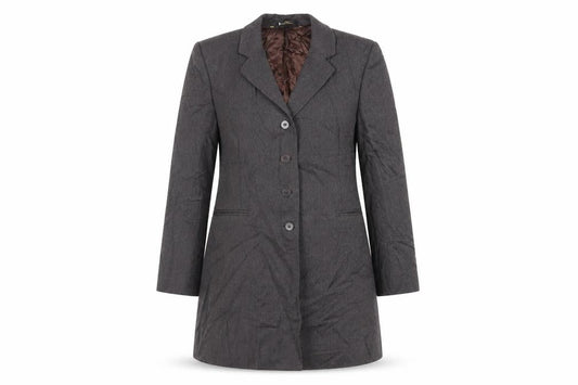Marks & Spencer Womens Grey Overcoat Coat Size 10 Button