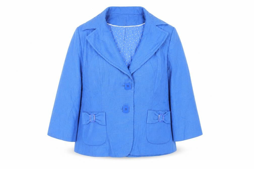 Debenhams Womens Blue Jacket Blazer Size 18 Button