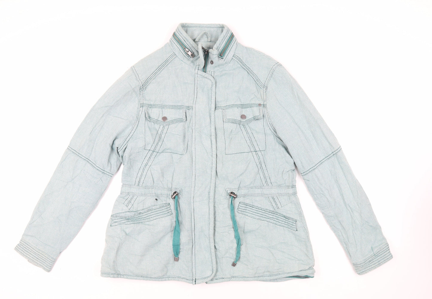 NEXT Womens Green Jacket Size 18 Zip