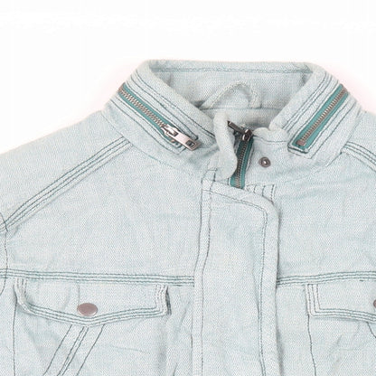 Next Womens Green Jacket Size 18 Zip