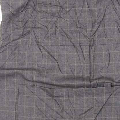 Epic Rare Womens Grey Check Jacket Waistcoat Size S Button - Pockets