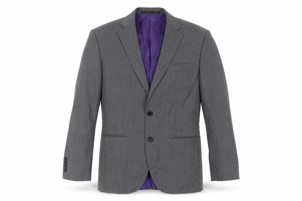 Marks & Spencer Mens Grey Polyester Jacket Suit Jacket Size 34 Regular