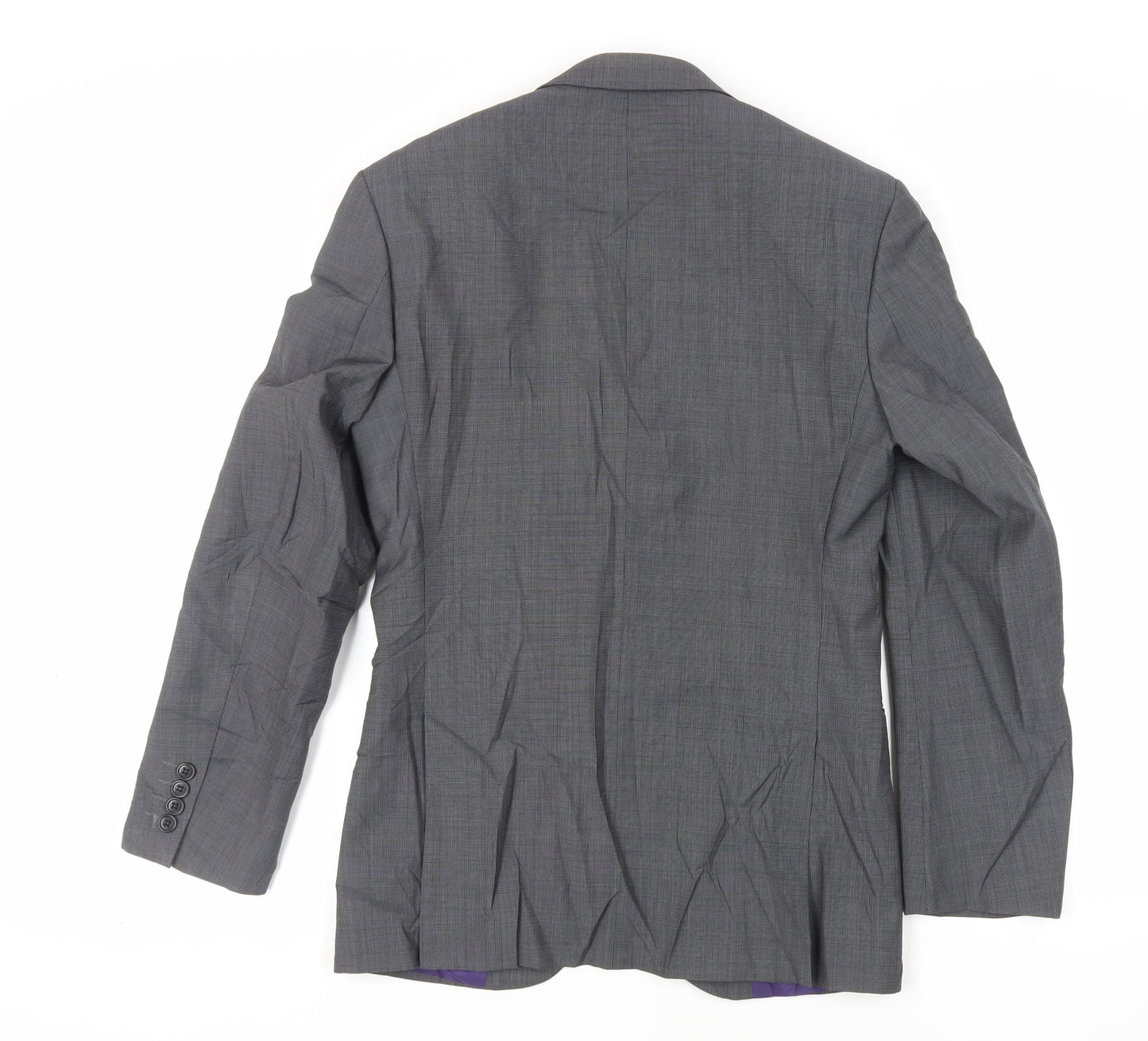 Marks and Spencer Mens Grey Polyester Jacket Suit Jacket Size 34 Regular