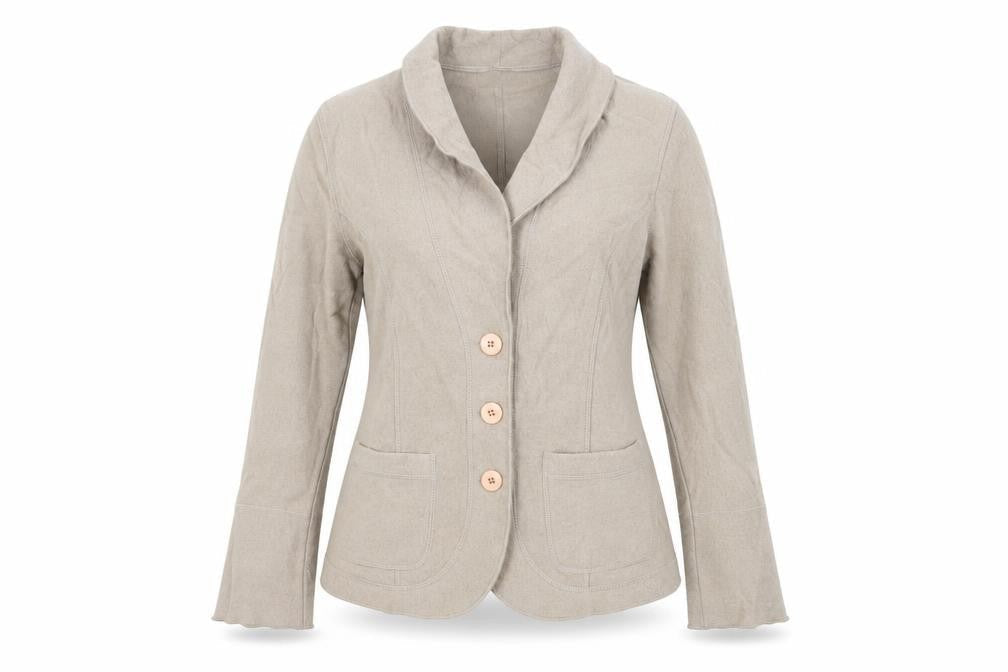Marks & Spencer Womens Beige Jacket Blazer Size 14 Button