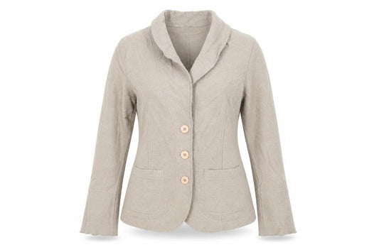 Marks & Spencer Womens Beige Jacket Blazer Size 14 Button