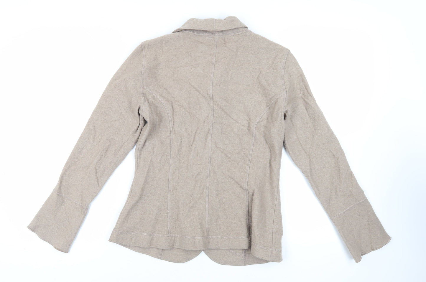 Marks and Spencer Womens Beige Jacket Blazer Size 14 Button