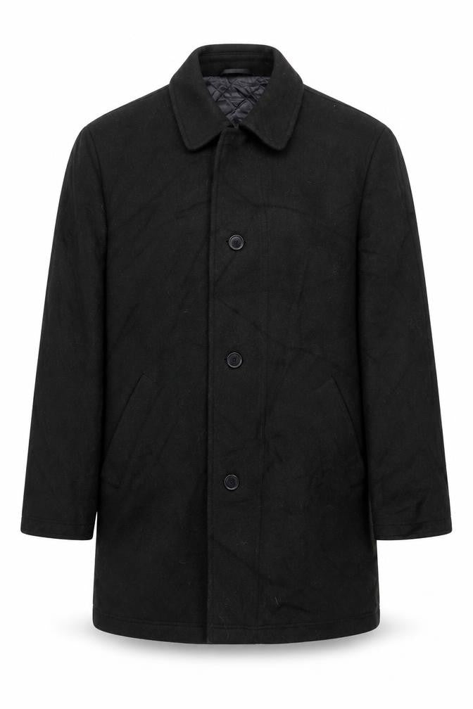 Lord Mens Green Overcoat Coat Size 40 Button