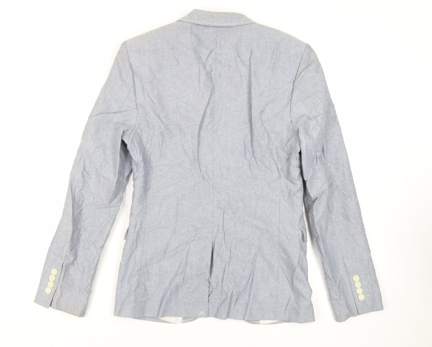 Topman Mens Blue Cotton Jacket Blazer Size 36 Regular