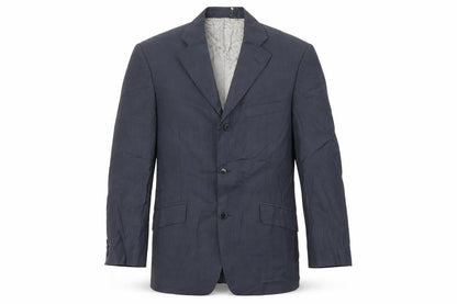 Balmain Mens Blue Wool Jacket Suit Jacket Size 38 Regular