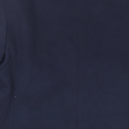 Selected Homme Mens Blue Polyester Jacket Blazer Size 38 Regular