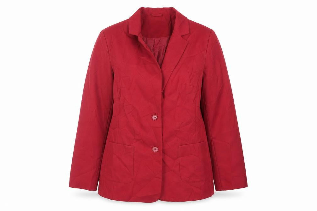 Daxon Womens Red Jacket Blazer Size 16 Button