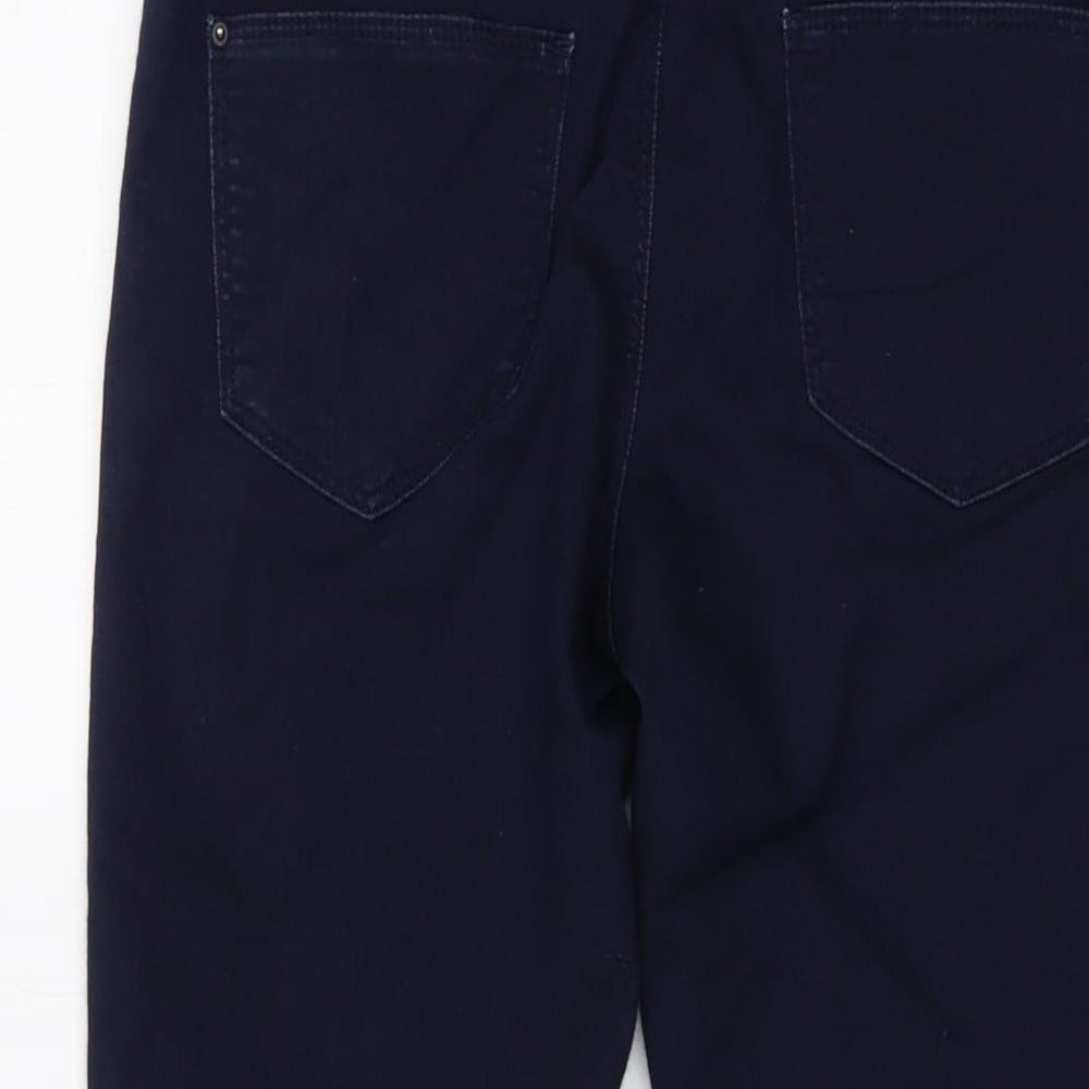 Marks and Spencer Womens Blue Cotton Jegging Jeans Size 8 L26 in Regular Button