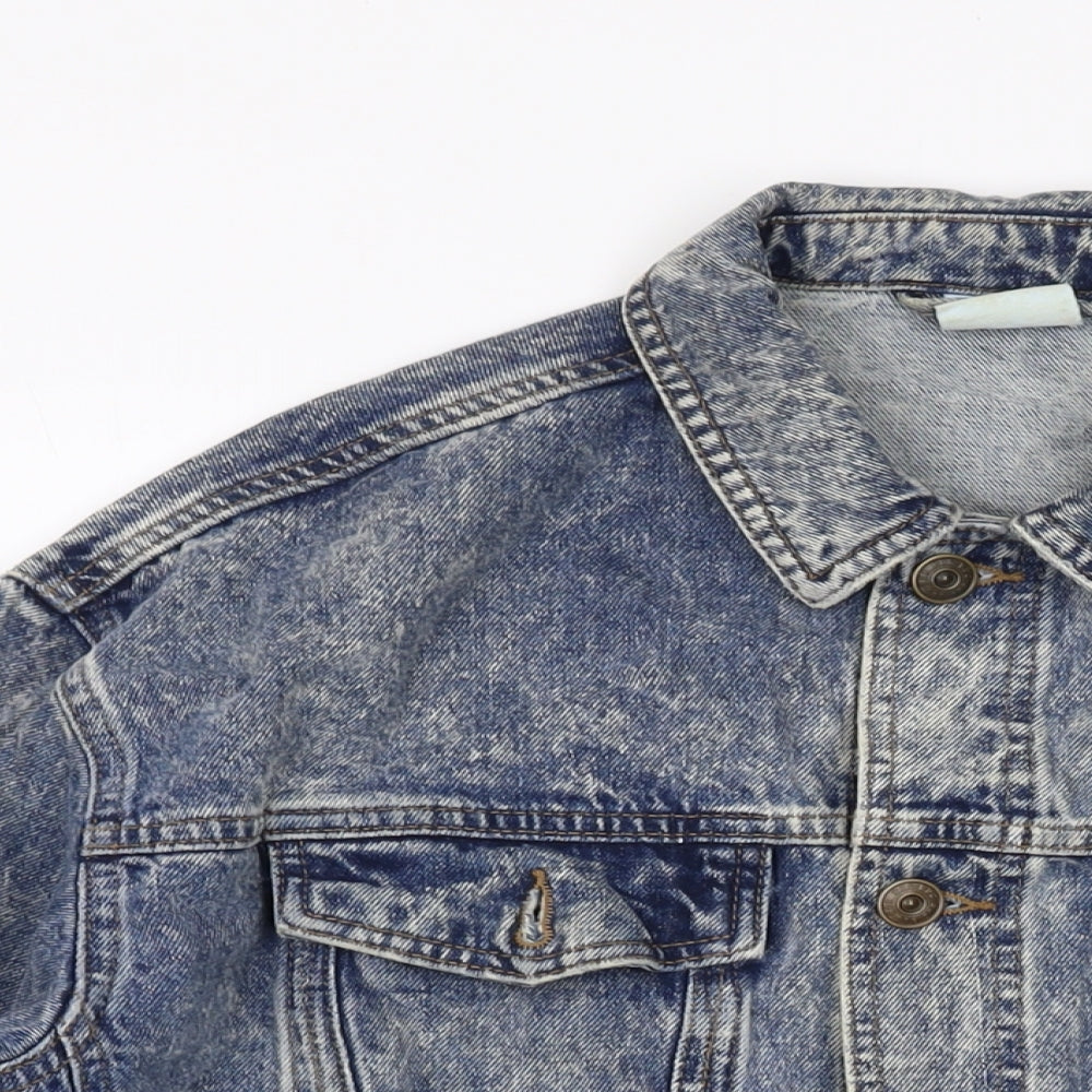 BDG Mens Blue Jacket Size L Button