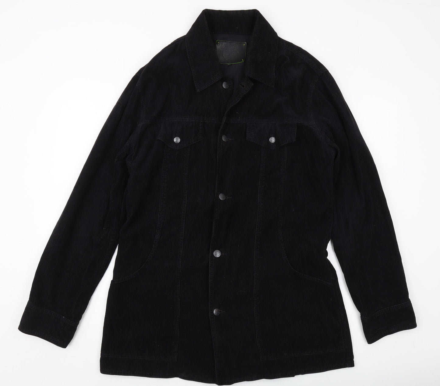 Peter Green Womens Black Jacket Size L Button